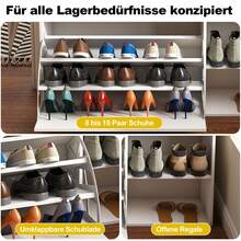 Storage Bench White - Entryway/Living Room - MDF 100x30x52cm - White - View 5