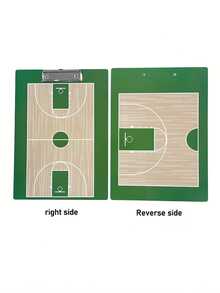 1pc Double-Sided Basketball Tactical Board, Portable Court Demonstration Board, Erasable For Training - Multicolor - View 5