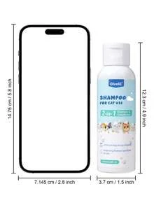 Oivolii Cat Shampoo 2 In 1 With Coconut & Oatmeal, Deep Cleansing & Moisturizing, For Sensitive Skin, Fresh Soft Coat, Luxurious Essential Pet Bath, 3.38 Fl Oz - 100ml - View 9