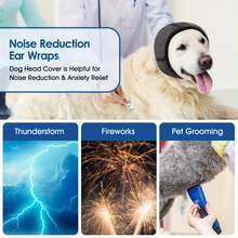 New Dog Calming Hood Anti-Shock Anti-Thunder Waterproof Hook And Loop Summer Swimming Waterproof Earmuffs - Multicolor - View 6