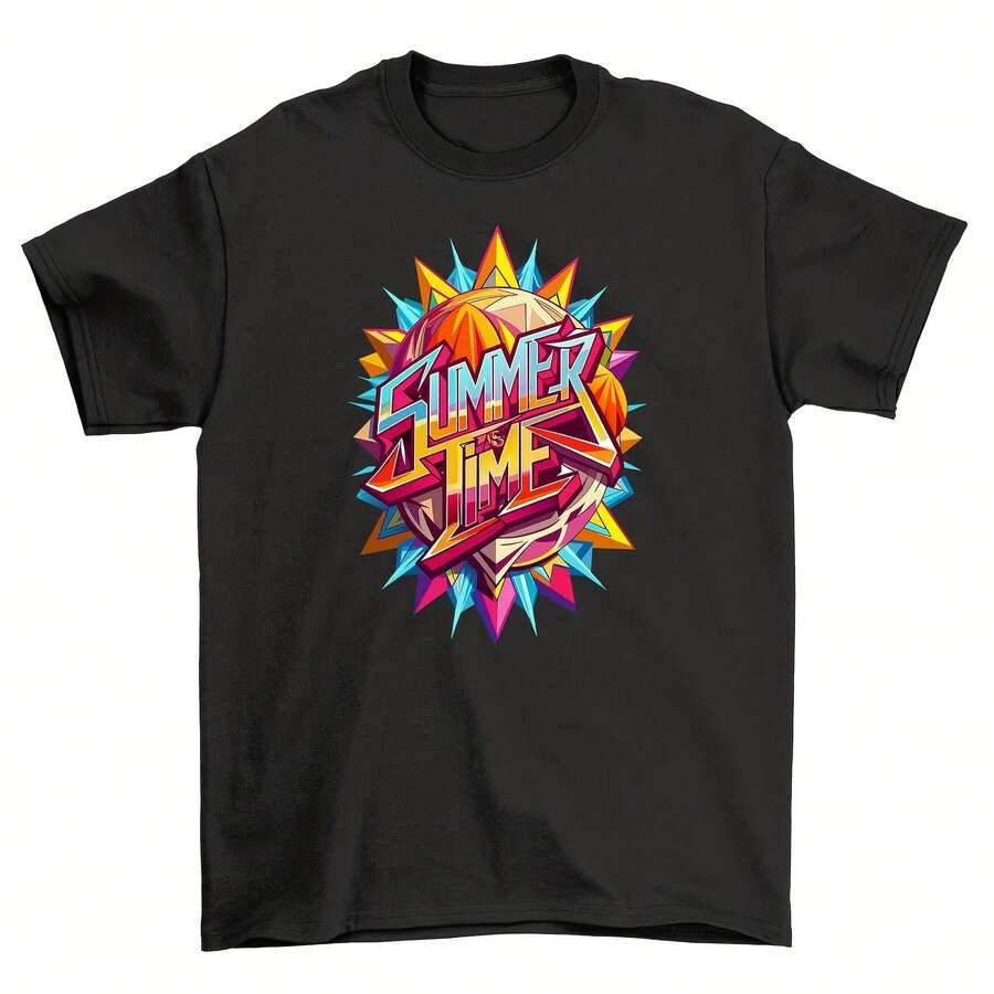 Summer82 Feel - R Summer Time T-Shirt, 100% Cotton, Funny Uni Tee For No - Style - View 1