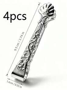 4pcs/1pc Metal Incense Burner Clip, Spice Clip, Charcoal Clip, Incense Burner Accessory, Small Gift, Carved Turtle Shell Leaf Shaped Clip, 3 Colors Available - Clip - View 12