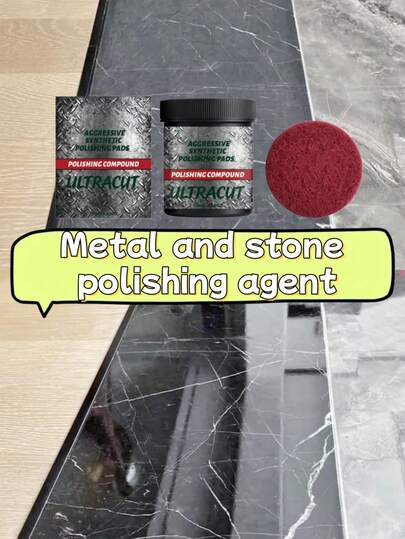 jakehoe Pasta Poles, Perbaikan Goresan, Hasil Akhir Mengkilap & Halus untuk Permukaan Logam, Keramik, Batu, Krim Perawatan Praktis Sehari-hari. Cara Penggunaan: Oleskan sedikit pasta poles ke spons, oleskan secara merata ke permukaan yang akan dipoles, gosok permukaan secara perlahan dengan gerakan melingkar menggunakan spons, kemudian bersihkan pasta berlebih dengan handuk dan periksa hasil polesannya.