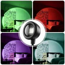 USB LED Sunset Lamp LED Rainbow Neon Light Night Light Projector Home Decor Atmosphere Light Bedroom Living Room Wall Gift Photography - Seven-color Sunset Lamp - View 3