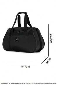 Jordan Bolso bandolera deportivo AJ, bolso de viaje, gimnasio y bádminton unisex, JD2413009AD-001 - Negro - Ver 3