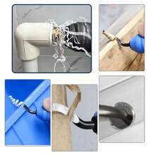 UNISURE 4pcs 14.8cm Deburring Tool + 20/25/32mm Step Drill Bit Set, Metal Deburring & Chamfering Tool Kit, Alloy Steel Material, Minimalist Gold Blade And Step Drill Details, Multi-Function Plumbing & Woodworking Hole Expansion & Deburring Tool, Suitable For Home Repair And Father's Day Gift - 3-piece Deburring Tool Set + 1-piece Trimming Knife - View 6