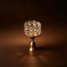 1/3pcs Brass Gold Tapered Candle Holders, Vintage Metal Candle Holders, Suitable For Dining Table Centerpiece, Fireplace Decoration And Wedding Party Decor (Candles Not Included) - Multicolor - View 14
