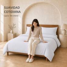 POLIGONO Duvet Covers Sets - White - View 3