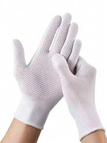 1 Pair Outdoor Fishing Tea Picking Express Delivery Packing Labor Protection Dot Glue Anti-Slip Gloves Cycling Split Finger Touchscreen Thin Gloves - Multicolor - View 12