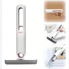 Expandable Mini Mop - Dry & Wet Cleaning, Compact Space-Saving Design, Durable Plastic Construction, Suitable For Kitchen, Bathroom, Living Room, Car Glass - Multi-Function Cleaning Tool, Bathroom Cleaning, Stylish Handle Design, Efficient Cleaning Head, Floor Cleaning Mop - Multicolor - View 5
