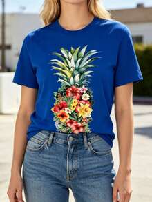 Women T-Shirts - 藍色 - 查看 10