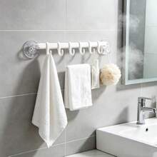 1/23pcs Bathroom Toilet Storage Rack, Suction Cup Hook Rack, Corner Hook Rack, 6 Kitchen Hooks, Bathroom Hooks, Corner Hooks, No-Damage Hooks, Hat Hooks, Towel Hooks, Miscellaneous Hooks - Multicolor - View 2