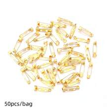 50pcs Iron Perforated Brooch Pins With Safety Clasp, Corsage Base Pins With Lock Head, Tie Pin, DIY Corsage Badge Hair Accessory Base, Jewelry Making Supplies - Brooch Base - View 22