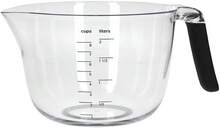 Mixing And Measuring Jug With Handle, 2-Liter Capacity, Easy To Clean, Black, 25.1 X 22.6 X 12.9 Cm - Transparent - View 2