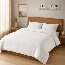 POLIGONO Duvet Covers Sets - White - View 4