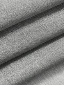 1pc Transparent Sheer Curtain, 84 Inches Length – Home Decor, With Perforated Design, Lightweight And Breathable, Elegant Style, Suitable For Bedroom/Living Room, With Light Filtering Function (1 Panel, 52 Inches Wide, 84 Inches Long) - Dark Grey - View 9