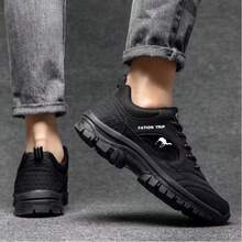 GAN AI Men Sneakers - Black and White - View 3