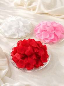 Artificial Rose Petals In Red White And Pink For Wedding Aisle Table Decoration Bridal Shower Party - Multicolor - View 1