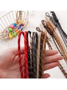 1m Per Pack 5mm Colorful Polyester Cord Rope, DIY Hand Braided Bracelet Pendant String, Handmade Jewelry Making Craft Supplies - 5mm/1m Colorful Cord - View 3