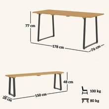 Dining Tables - Brown - View 3
