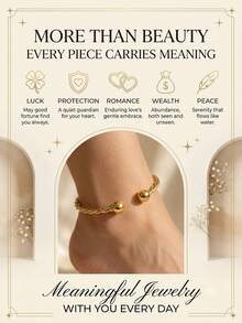 XYHEALER 1pc Minimalist Gold Women's Twisted Rope Open Adjustable Anklet, Ball End, Gold Foot Jewelry, Suitable For Beach, Party, Holiday - Multicolor - View 5