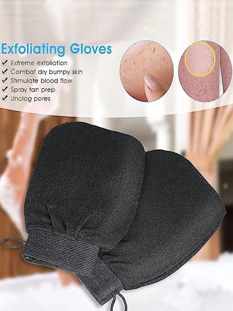 1pc Deep Exfoliating Glove - Bath Scrubbing Glove - Gentle And Effective Exfoliating Glove - Gloves - View 1