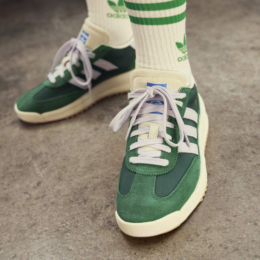 Adidas SL72 RTN Classic Retro Sports Shoes "T-Toe" IH7993 - Green - View 1