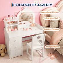 Vanities & Vanity Benches - White - View 5