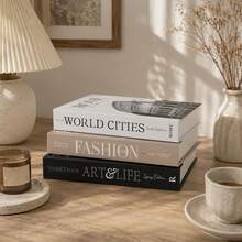 Paper Aesthetic Decorative Books, Coffee Table Books Decor - Faux Decorative Books For Decoration - Home Desktop Decor - Bedside Table Decor - Home Bookshelf Decor - one-size - View 5