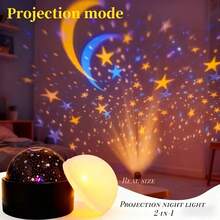 USB Plug & Play Christmas Projection Light 2-In-1 Night Light, Snowman, Reindeer, Christmas Tree Pattern Holiday Party Atmosphere Decorative Light - Multi-color light - View 15