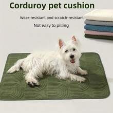 1pc All-Season Corduroy Pet Mat For Dogs And Cats, Non-Slip Dog Bed Pad, Cat Mat, Pet Nest Cushion, Suitable For Medium Dogs, Random Color - Random Color - View 5