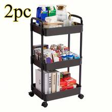 FAXHION Small Cart Storage Rack, Bedroom Storage Rack, Household Kitchen Activity Storage Rack, Multi-Layer Storage Rack - View 11