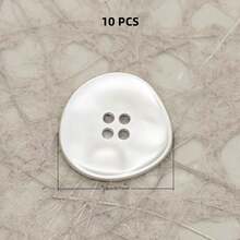 10 PCS 11/15/18/20/23mm 11-23mm Vintage Asymmetrical Textured Minimalist Asymmetric Wavy Metal Buttons, Suitable For Shirts, Suits, Asymmetric Stitching, Knit Cardigans, Four-Hole Buttons - Irregular Corrugated Surface - View 14