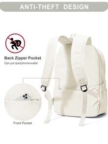 Student Backpack, Campus Backpack, Laptop Backpack, Multi-Functional Travel Backpack Suitable For Work And School, Can Hold 14-Inch Laptop, Nylon Black Daily Backpack, Airplane Approved Handbag Suitable For Girl, Perfect For Work, School, Business And Weekend Travel, Lightweight And Durable, Suitable For Business Trips, College Students And Daily Use - Multicolor - View 8