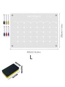 Papan Kalender Kulkas Magnetik Transparan (Dengan 6 Spidol Papan Tulis Magnetik), Papan Tulis Akrilik, Papan Memo Pola Transparan, Stiker Kulkas Magnetik Perencana yang Dapat Digunakan Kembali, Perencana Makanan yang Dapat Digunakan Kembali, Sempurna untuk Natal dan Halloween - beraneka warna - View 11