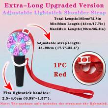 Tali Bahu Penyangga Light Stick Korean Pop, Tali Gantung Bahu Penyangga Light Stick Korean Pop, Tali Gantung Portabel untuk Aktivitas Selempang Korean Pop, Cocok untuk Permainan dan Aktivitas Pesta, Cocok untuk Pertemuan Penggemar Korean Pop, Permainan, Aktivitas, di Rumah, Pesta, Tahun Baru, Natal - Multiwarna - Versi diperpanjang yang ditingkatkan 185CM - View 14