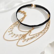 1pc Y2K Vintage Multi-Layer Stacked Leg Chain, Feminine Decorative Body Chain, Fashion Accessory - H0041G - View 6