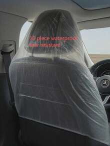 1/3/4/6/8/10pcs Disposable Safety Seat Covers, Transparent Dustproof Waterproof Stain-Resistant Universal Protective Film, Suitable For Cars, Trucks And Various Safety Seats, Lightweight Foldable, High-Quality PE Material - Multicolor - View 13