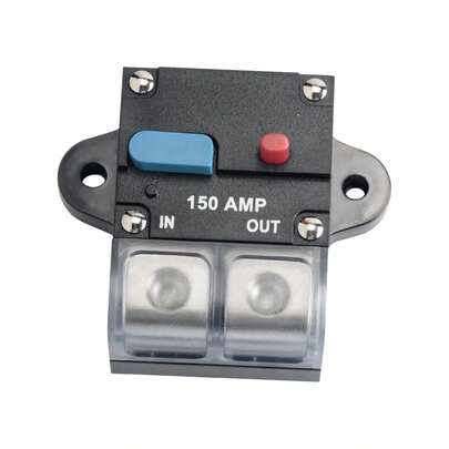 150A Manual Reset Circuit Breaker, Car Audio Power Fuse Holder Overload Protection Switch, DC12-48V Waterproof Ignition Protected Auto Fuse Cutoff Switch For Vehicle RV Yacht ATV Winch Solar System