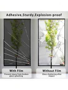 One-Way Privacy Window Film, 100% UV Protection Heat Insulation Glass Film, Car Window Film, Suitable For Home, Building, Commercial, Office Decoration Film - Multicolor - View 6