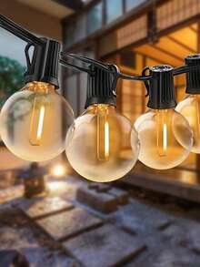 Outdoor G40 String Lights, LED Light Strip, Fairy Lights, Patio Garden String Lights, Suitable For New Year Garden Camping Party Patio Decor - EU C Type Plug(220-240V) - View 1