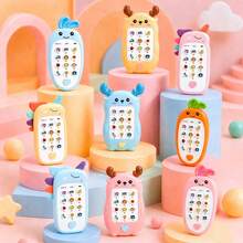 Baby Phone Toy With Music And Sound, Rubber Teether, Simulated Phone, Early Education Toy, Children's Gift - Multicolor - View 2