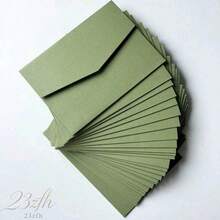 Wedding supplies, invitation cards 25入三折口袋式婚禮邀請函封面，訂婚、XV生日、洗禮簡單邀請函信封，DIY邀請函，5*7英吋口袋式客製化邀請函 - 藏藍色 - 查看 6