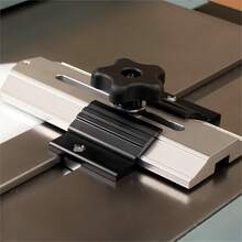 جهاز قطع رفيع لطاولة المنشار، وحدة قطع رفيع لطاولة المنشار، محدد موضع التقطيع، مقياس الكنتور، محدد تكرار شكل الكنتور، جهاز إيقاف القطع الرفيع لطاولة المنشار - A - مشاهدة 8