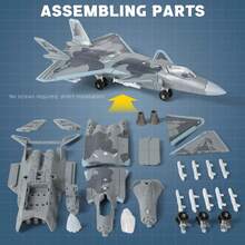 1pc B2 J20 F14 SU57 F22 SU25 Fighter Bomber Model, Plastic Building Block Airplane Model, Desktop Decoration, Collectible, Creative Gift, Suitable For People Over 14 Years Old, Aviation Enthusiasts, Holiday Gift, Birthday Gift, Perfect Gift - Multicolor - View 6