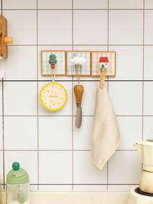 1pc Creative Art 3D Cute Suction-Cup Hook, Wall-Mounted Decorative Hook Covers Wall Holes, No-Drilling Strong Suction Multipurpose Storage Organizer For Bathroom, Kitchen, Living Room, Entryway, Perfect Housewarming Christmas Gift - Multicolor - View 13