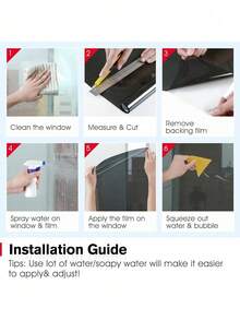 One-Way Privacy Window Film, 100% UV Protection Heat Insulation Glass Film, Car Window Film, Suitable For Home, Building, Commercial, Office Decoration Film - Multicolor - View 8