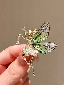 1pc Elegant Exquisite Angel Girl Brooch, Premium Creative Delicate Pin, Versatile Women's Clothing Accessory Decorative Corsage - Angel Girl Brooch - View 8