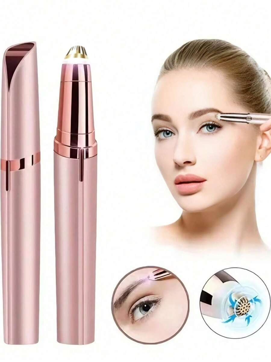 AXH 1pc Electric Eyebrow Trimmer, Instant Eyebrow Razor, Women's Facial Hair Removal Tool, USB Rechargeable