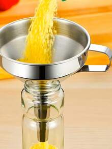 Stainless Steel Funnel Strainer Filter Mesh For Home Use, Oil Residue, Boiling Water, White Liquor, Wine Filter, Kitchen Oil Pouring Tool - View 2
